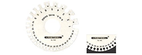 Kristeel Precision Stainless Steel Measuring Wire Gauge Round (Silver) - Image 3