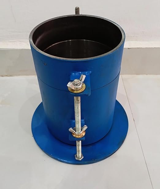 CBR Mould for Soil Testing | California Bearing Ratio Mould with Perforated Base Plate & Collar | IS Standard Laboratory Apparatus for Soil Strength Analysis in Civil Engineering - Image 3