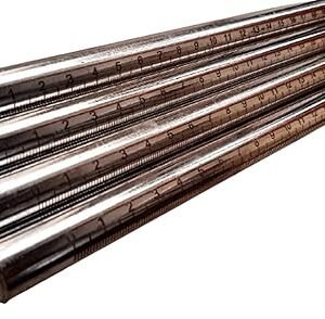 Tamping Rod for Slump Cone Test – Pack of 4 | 24-Inch Length, 5/8-Inch Diameter | Used for Concrete Workability Testing | Steel Tamping Bar for Construction & Lab Use