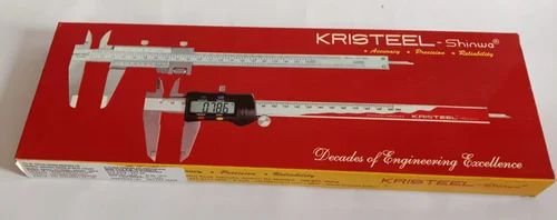 KRISTEEL-2915 Vernier Caliper with fine adjustment (200 mm with calibration certificate) - Image 4