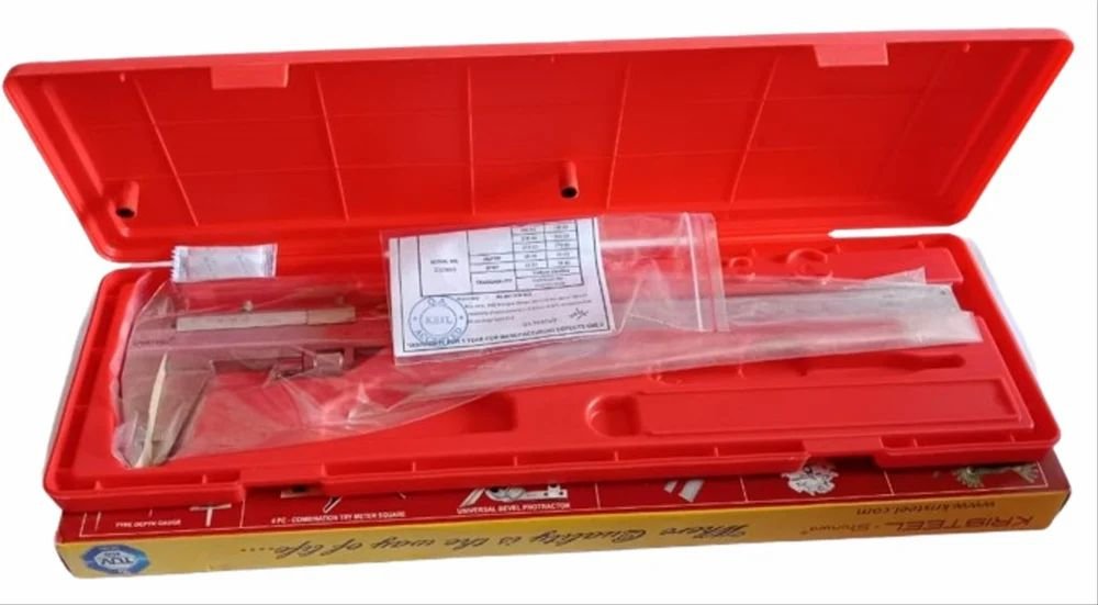 KRISTEEL-3746 Vernier Caliper 300 mm with fine adjust. Monoblock and Calibration certificate