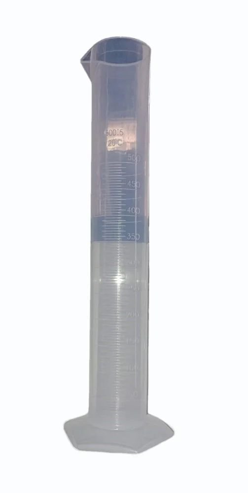 Polypropylene Hexagonal Base Measuring Cylinder for Laboratory 500ml