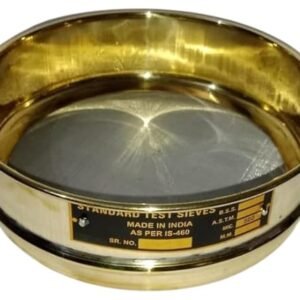 500 Micron Brass Test Sieve – 8 Inch (200mm) Diameter | ASTM No. 35 | Stainless Steel Mesh for Lab, Soil, and Construction Testing