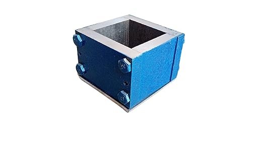Mild Steel Cube Mold for Mortar Testing – 50mm x 50mm x 50mm – Pack of 3 | Heavy-Duty Cube Moulds for Construction Lab Use | ISI Standard Compliant - Image 7